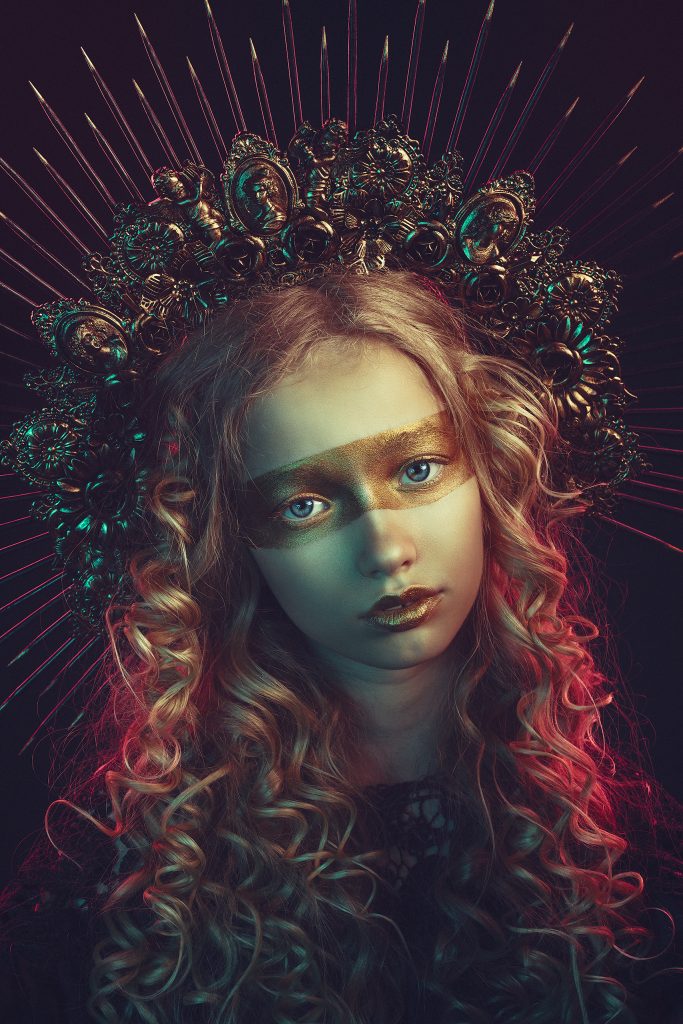 fantasy portrait halo crown piamariaarenius