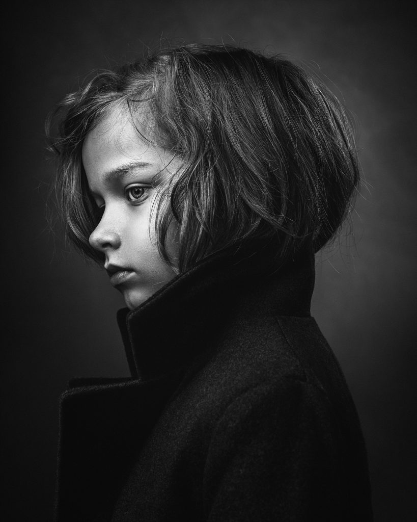 BW portrait Boy in a Coat piamariaarenius